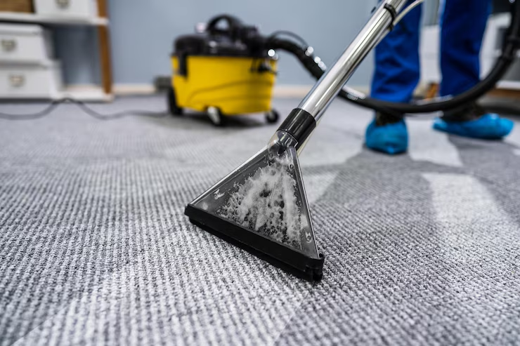 cleaning carpet